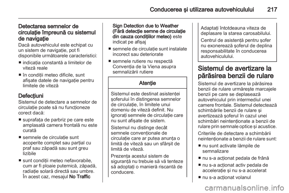 OPEL ASTRA J 2013  Manual de utilizare (in Romanian) 