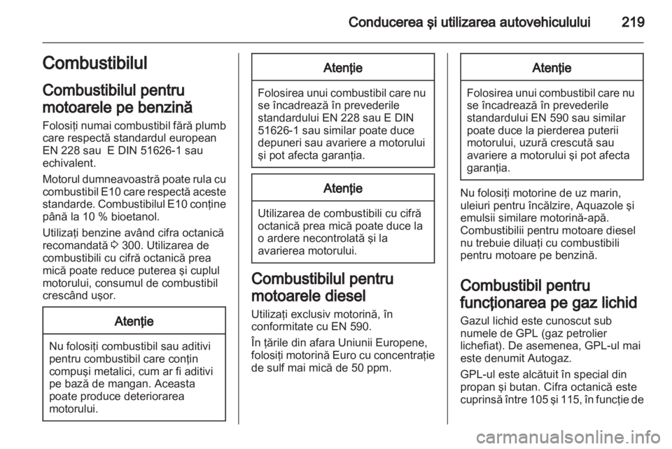 OPEL ASTRA J 2013  Manual de utilizare (in Romanian) 