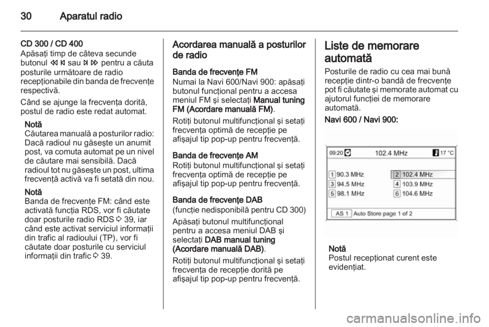 OPEL ASTRA J 2013.5  Manual pentru sistemul Infotainment (in Romanian) 