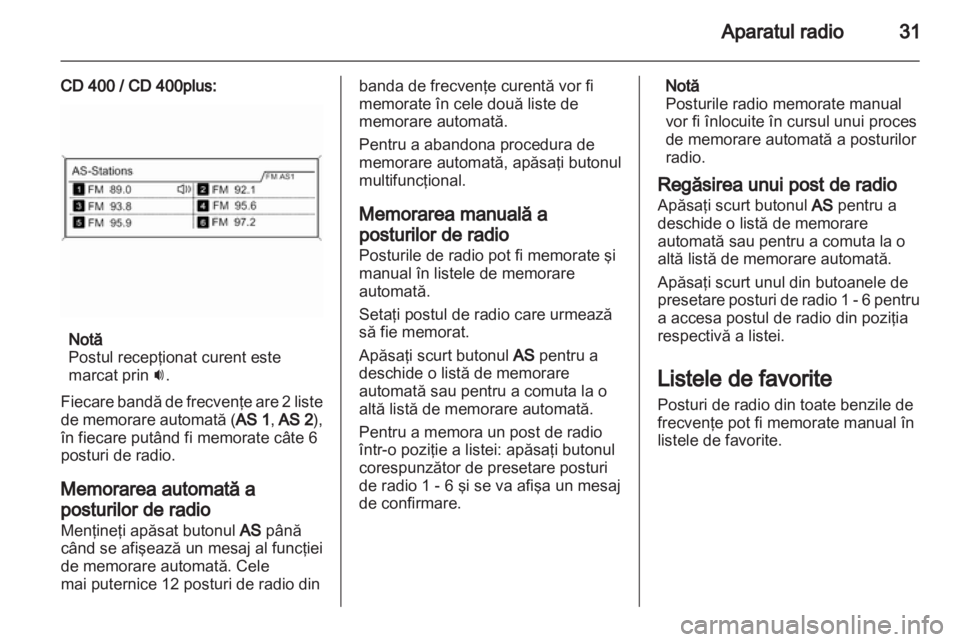 OPEL ASTRA J 2013.5  Manual pentru sistemul Infotainment (in Romanian) 