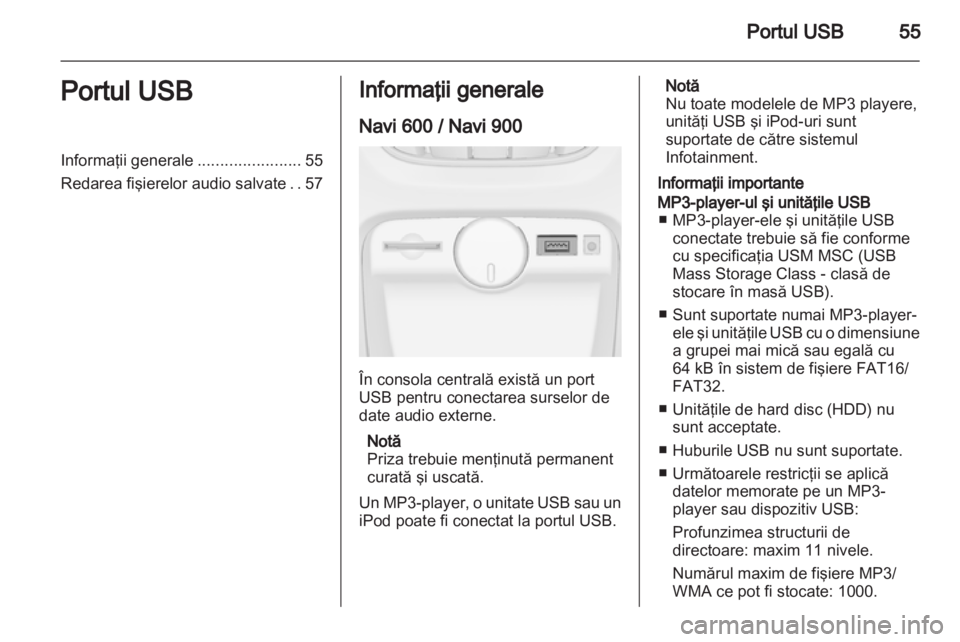 OPEL ASTRA J 2013.5  Manual pentru sistemul Infotainment (in Romanian) 
