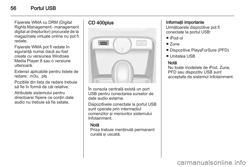 OPEL ASTRA J 2013.5  Manual pentru sistemul Infotainment (in Romanian) 
