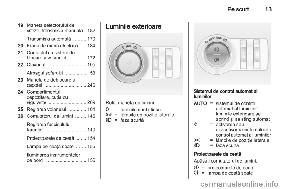 OPEL ASTRA J 2013.5  Manual de utilizare (in Romanian) 