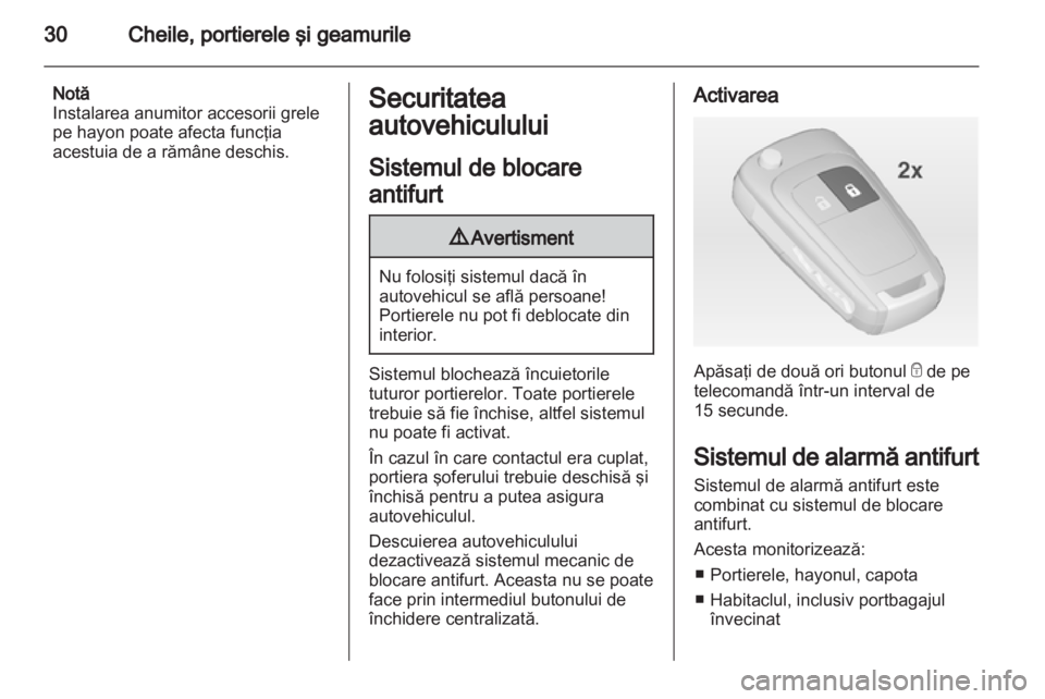 OPEL ASTRA J 2013.5  Manual de utilizare (in Romanian) 