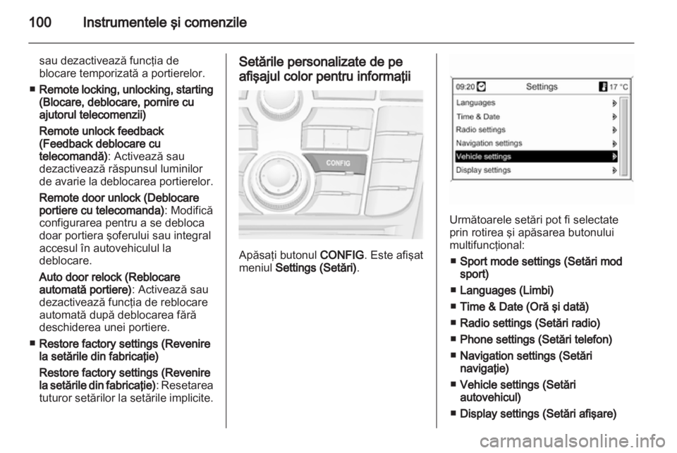 OPEL ASTRA J GTC 2012  Manual de utilizare (in Romanian) 