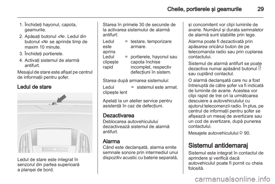 OPEL ASTRA J GTC 2012  Manual de utilizare (in Romanian) 