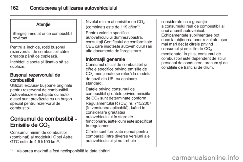 OPEL ASTRA J GTC 2012.5  Manual de utilizare (in Romanian) 