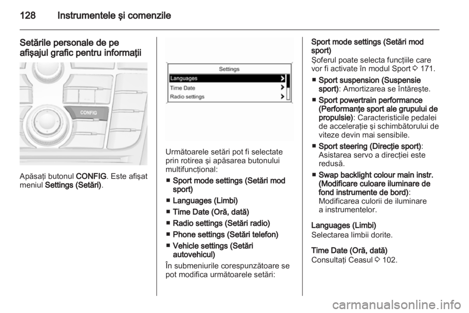 OPEL ASTRA J HB5 & ST 2012  Manual de utilizare (in Romanian) 