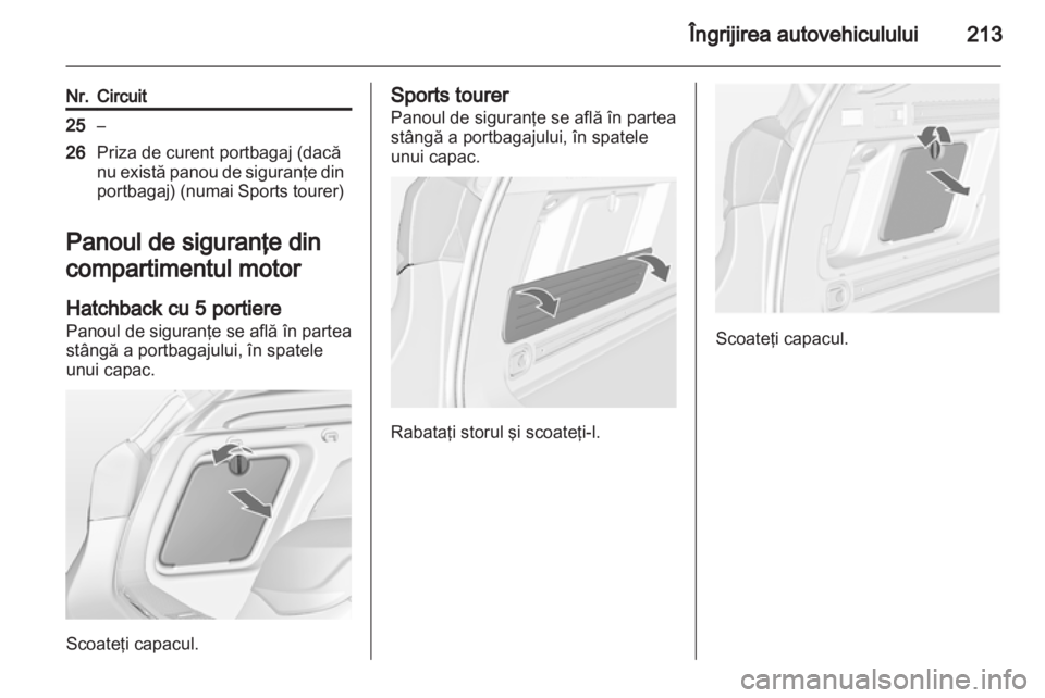 OPEL ASTRA J HB5 & ST 2012  Manual de utilizare (in Romanian) 