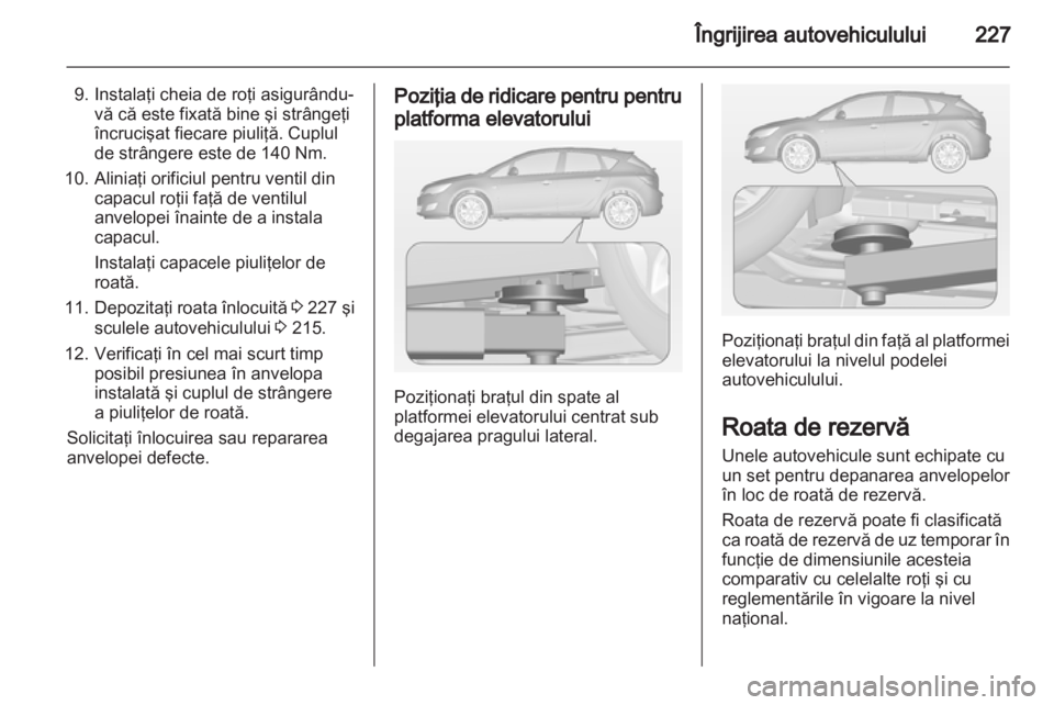 OPEL ASTRA J HB5 & ST 2012  Manual de utilizare (in Romanian) 