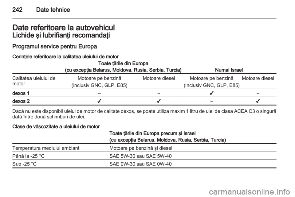 OPEL ASTRA J HB5 & ST 2012  Manual de utilizare (in Romanian) 