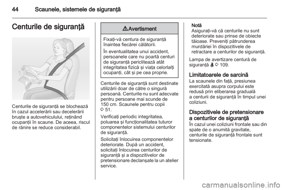OPEL ASTRA J HB5 & ST 2012  Manual de utilizare (in Romanian) 