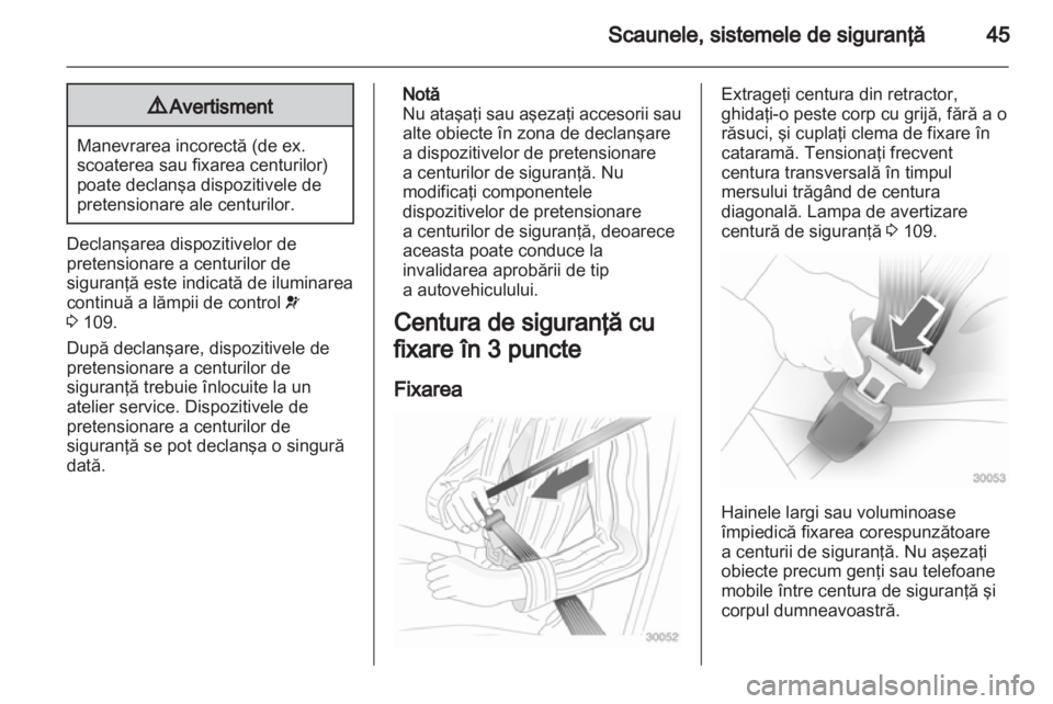 OPEL ASTRA J HB5 & ST 2012  Manual de utilizare (in Romanian) 