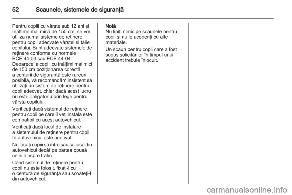 OPEL ASTRA J HB5 & ST 2012  Manual de utilizare (in Romanian) 