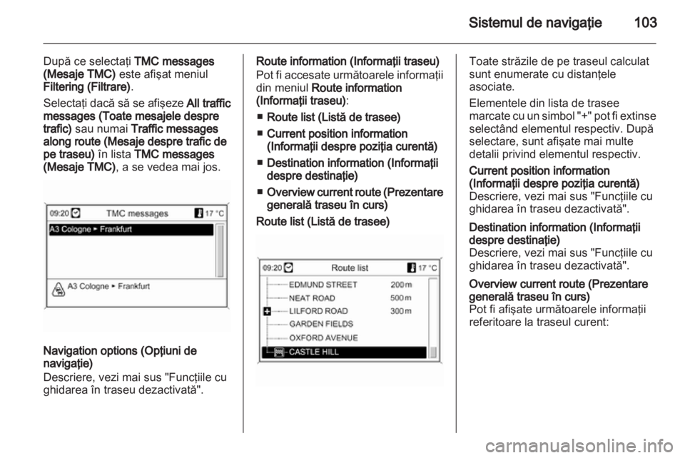 OPEL CASCADA 2013.5  Manual pentru sistemul Infotainment (in Romanian) 