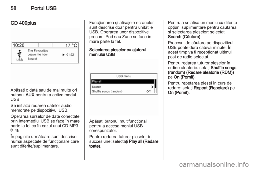 OPEL CASCADA 2013.5  Manual pentru sistemul Infotainment (in Romanian) 