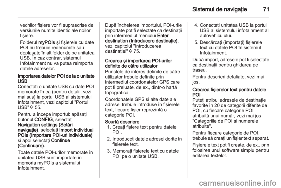 OPEL CASCADA 2013.5  Manual pentru sistemul Infotainment (in Romanian) 