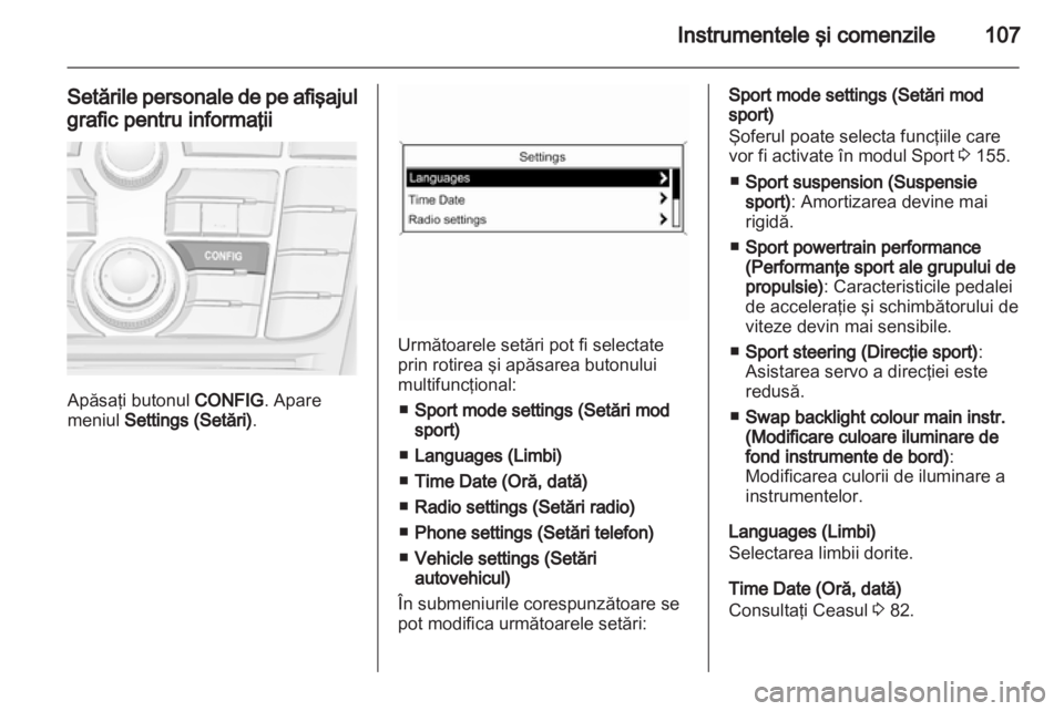 OPEL CASCADA 2013.5  Manual de utilizare (in Romanian) 