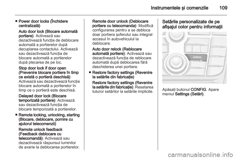 OPEL CASCADA 2013.5  Manual de utilizare (in Romanian) 