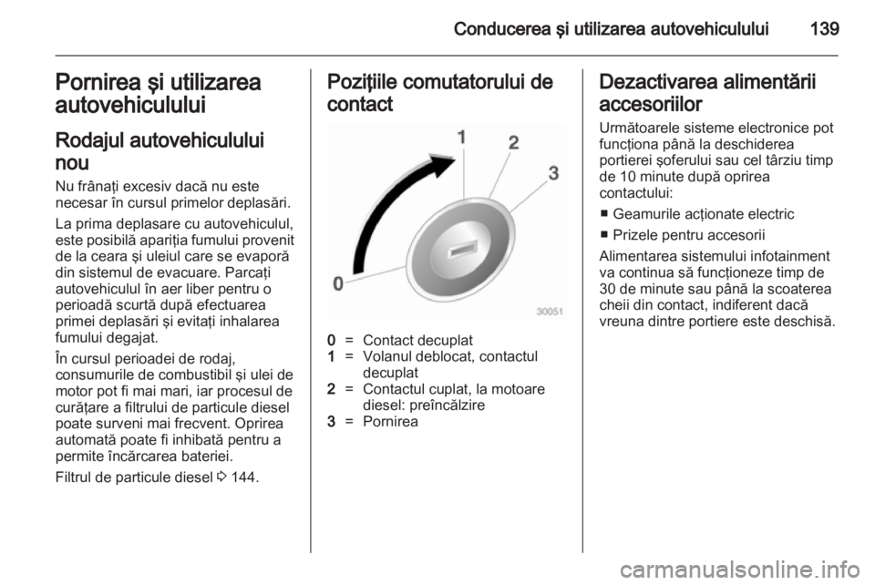 OPEL CASCADA 2013.5  Manual de utilizare (in Romanian) 
