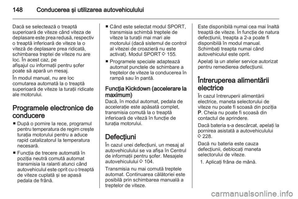OPEL CASCADA 2013.5  Manual de utilizare (in Romanian) 