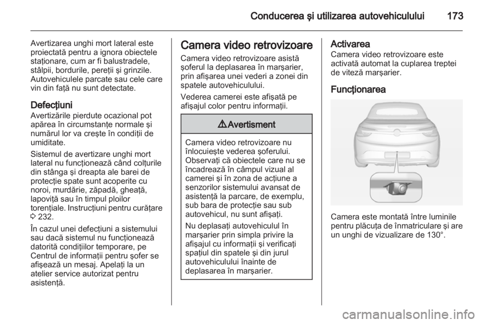OPEL CASCADA 2013.5  Manual de utilizare (in Romanian) 