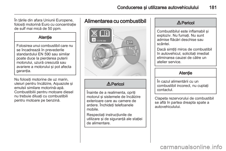 OPEL CASCADA 2013.5  Manual de utilizare (in Romanian) 