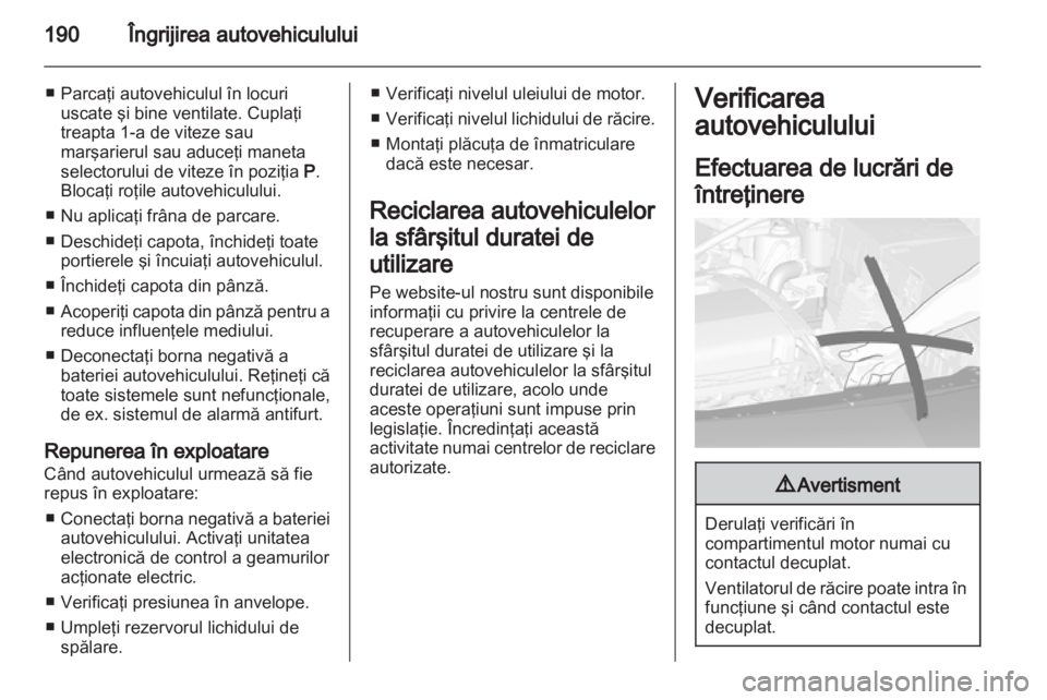 OPEL CASCADA 2013.5  Manual de utilizare (in Romanian) 