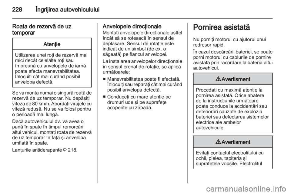 OPEL CASCADA 2013.5  Manual de utilizare (in Romanian) 