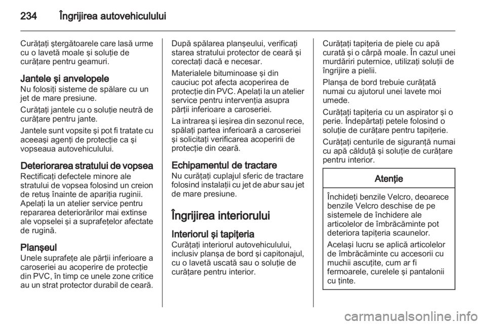 OPEL CASCADA 2013.5  Manual de utilizare (in Romanian) 