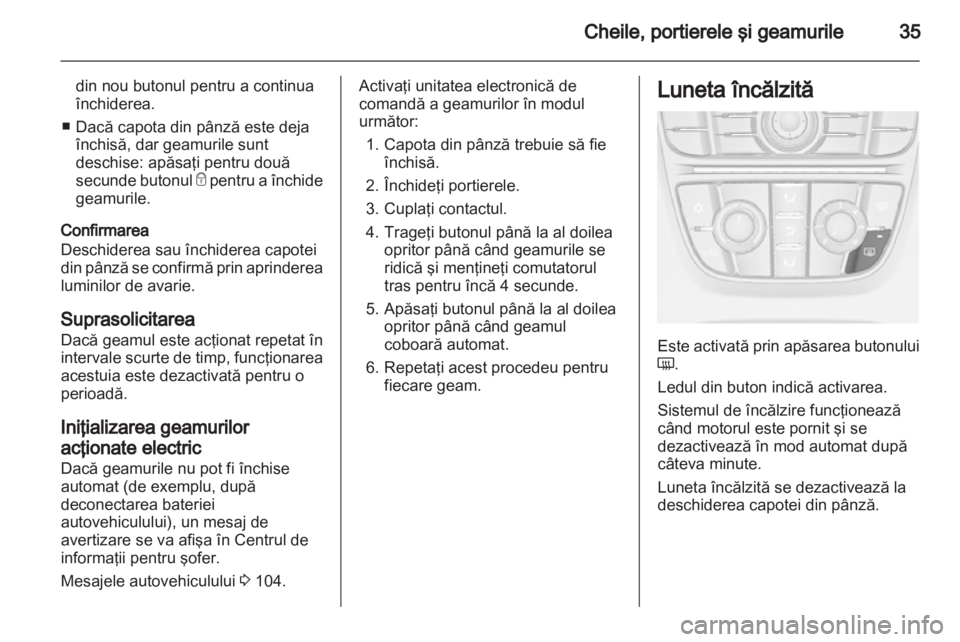 OPEL CASCADA 2013.5  Manual de utilizare (in Romanian) 