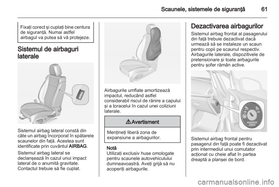 OPEL CASCADA 2013.5  Manual de utilizare (in Romanian) 