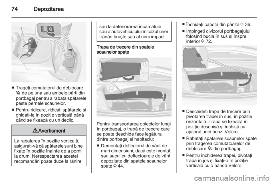 OPEL CASCADA 2013.5  Manual de utilizare (in Romanian) 