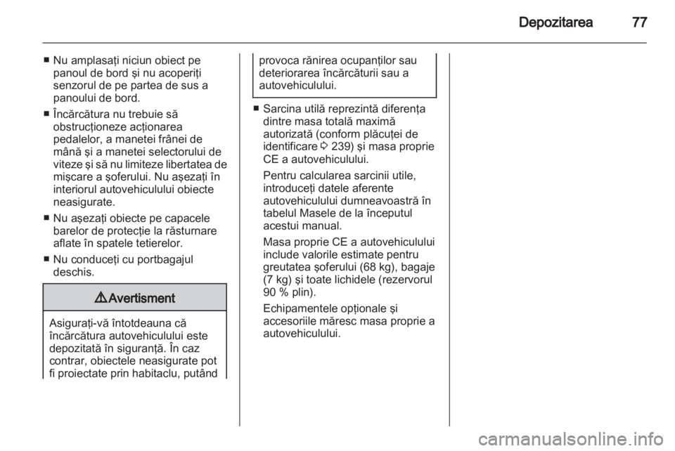 OPEL CASCADA 2013.5  Manual de utilizare (in Romanian) 