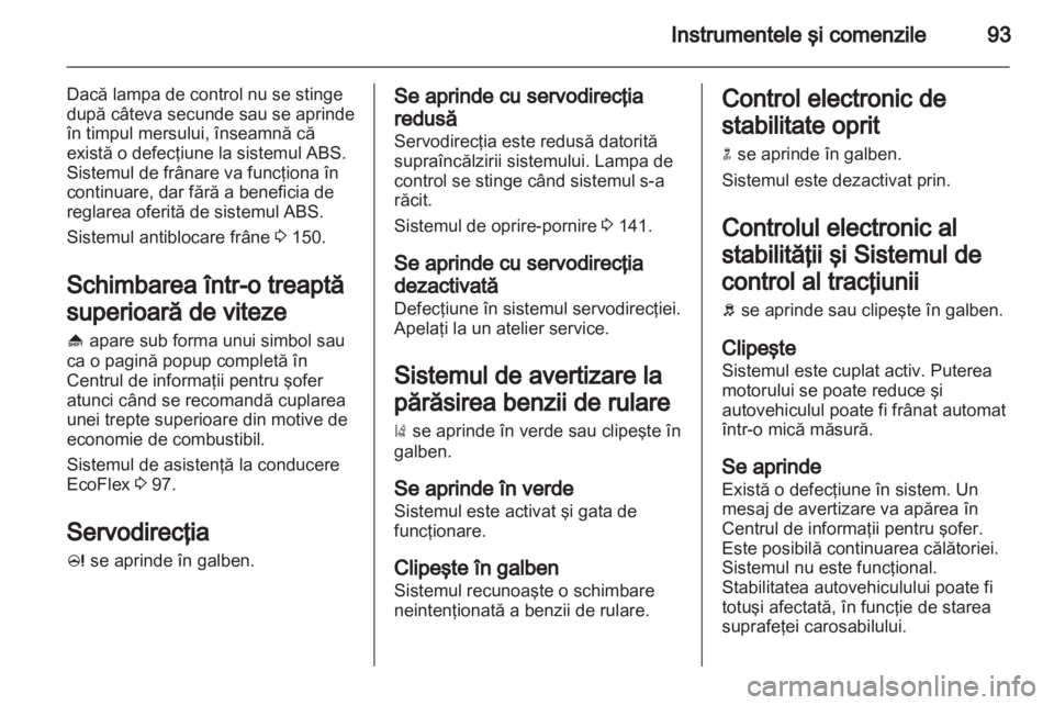 OPEL CASCADA 2013.5  Manual de utilizare (in Romanian) 
