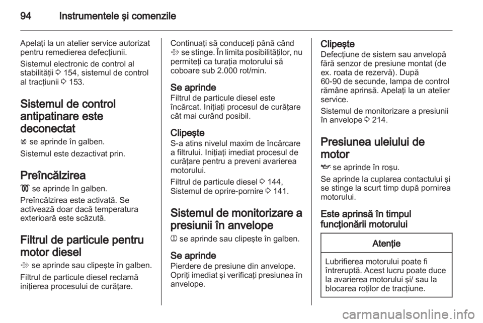 OPEL CASCADA 2013.5  Manual de utilizare (in Romanian) 