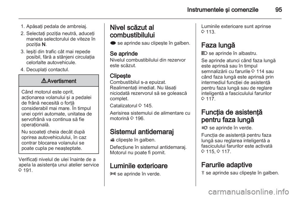 OPEL CASCADA 2013.5  Manual de utilizare (in Romanian) 