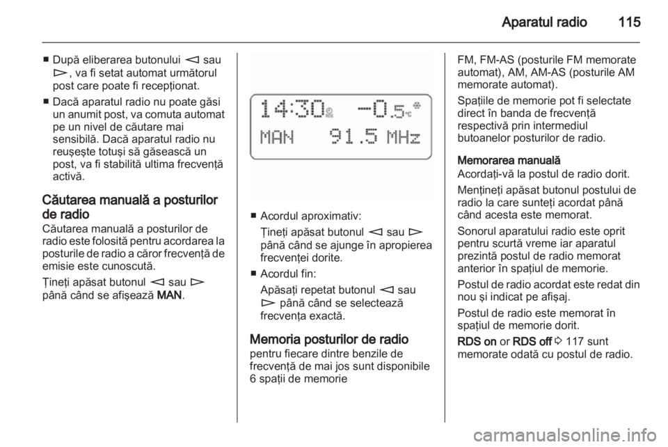 OPEL COMBO 2011  Manual pentru sistemul Infotainment (in Romanian) 