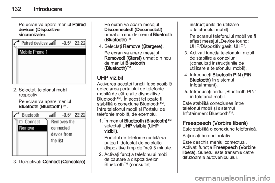 OPEL COMBO 2011  Manual pentru sistemul Infotainment (in Romanian) 