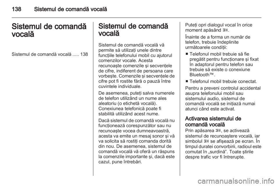 OPEL COMBO 2011  Manual pentru sistemul Infotainment (in Romanian) 