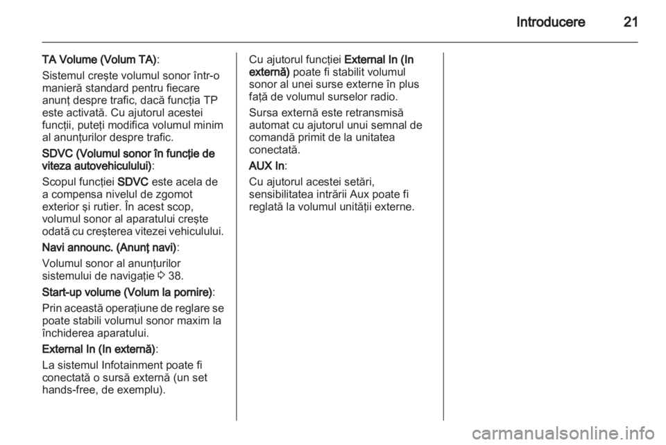 OPEL COMBO 2011  Manual pentru sistemul Infotainment (in Romanian) 