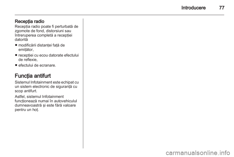 OPEL COMBO 2011  Manual pentru sistemul Infotainment (in Romanian) 