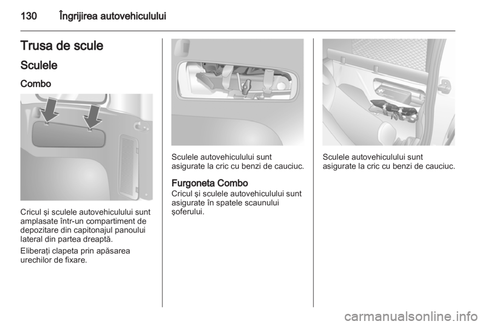 OPEL COMBO 2011.5  Manual de utilizare (in Romanian) 