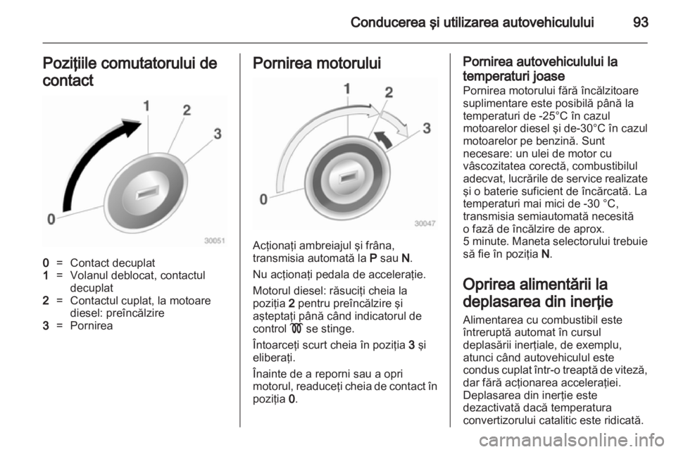 OPEL COMBO 2011.5  Manual de utilizare (in Romanian) 