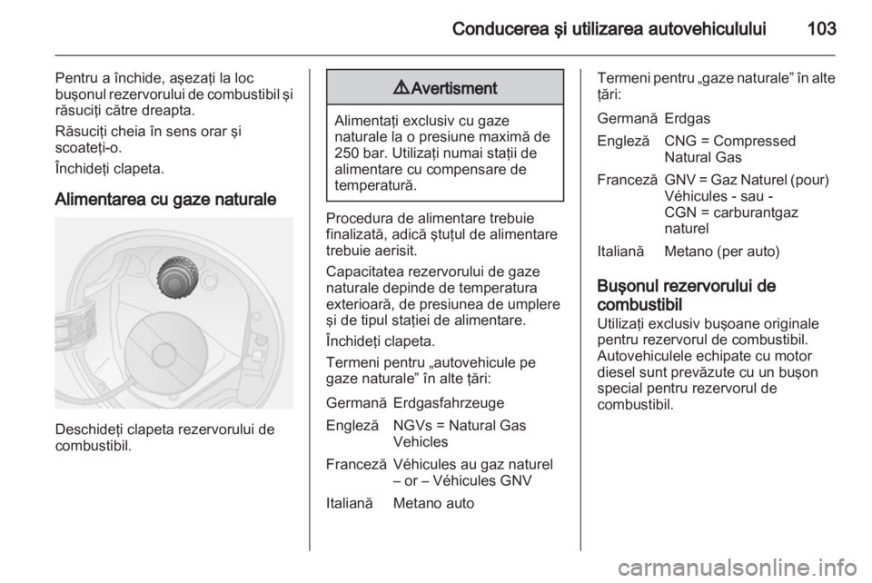 OPEL COMBO D 2012  Manual de utilizare (in Romanian) 