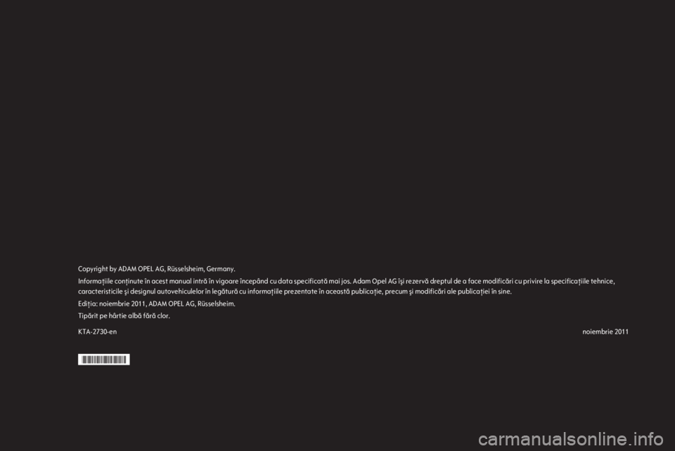 OPEL COMBO D 2012  Manual de utilizare (in Romanian) 