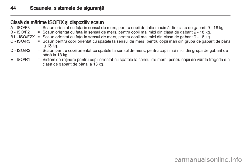 OPEL COMBO D 2012  Manual de utilizare (in Romanian) 