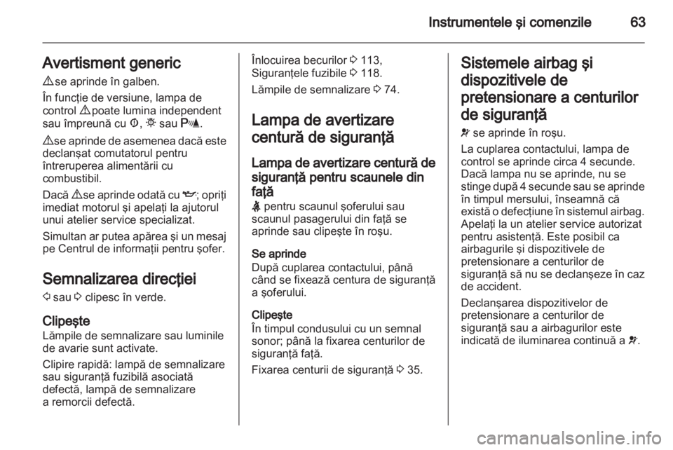 OPEL COMBO D 2012  Manual de utilizare (in Romanian) 