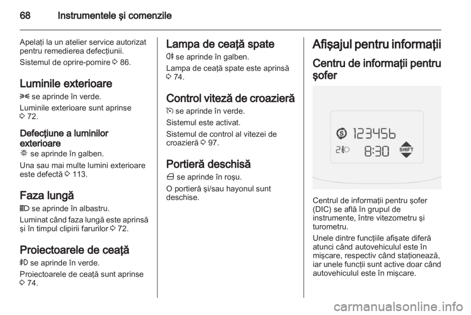OPEL COMBO D 2012  Manual de utilizare (in Romanian) 