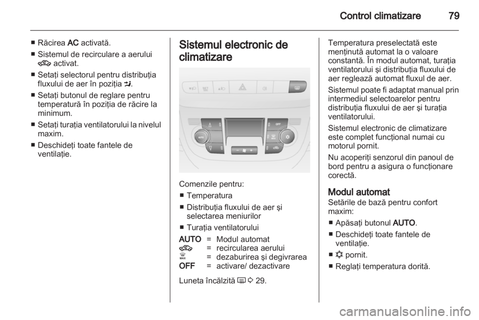OPEL COMBO D 2012  Manual de utilizare (in Romanian) 